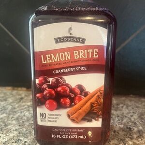 Melaleuca Ecosense Lemon Brite Concentrated Hand Dishwashing Liquid Cranberry Sp